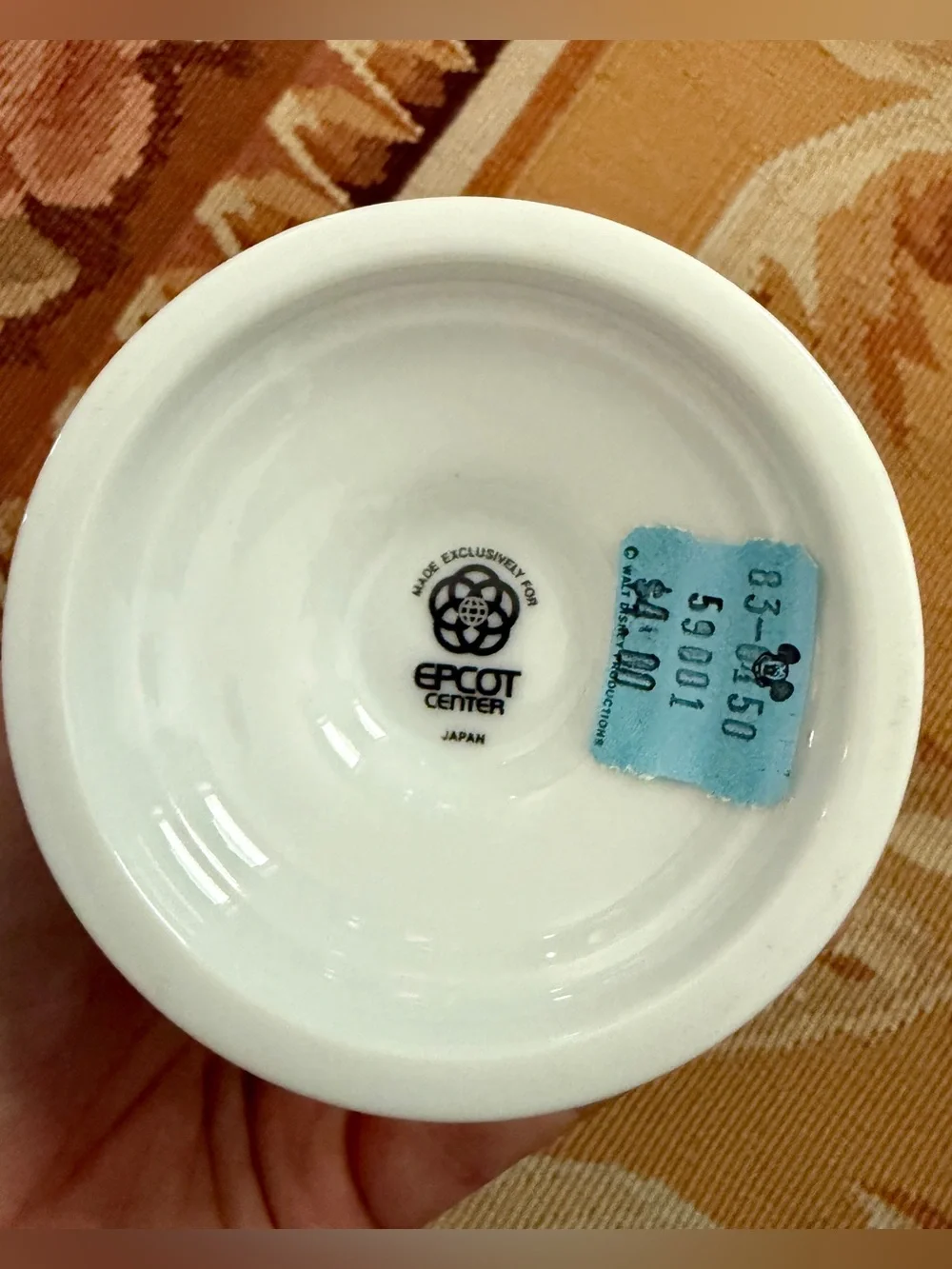 Vintage Walt Disney World EPCOT CENTER Figment Japan 1982 Pedestal Mug Cup 5